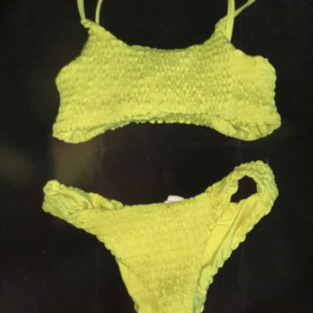 Yellow Bikini Top